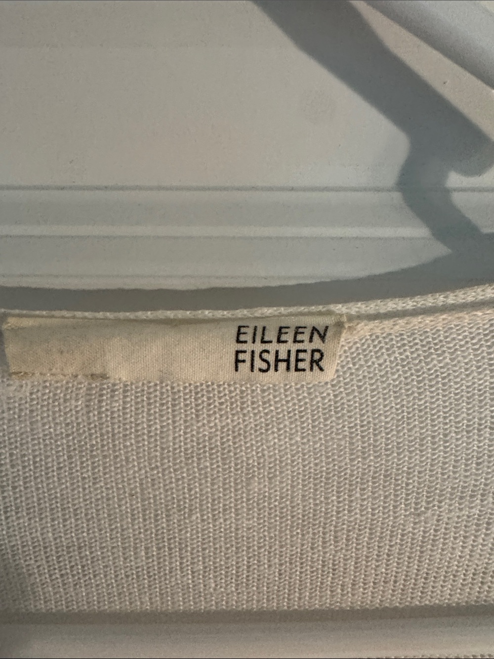 Eileen Fisher Cream Ruffle Open-Front Cardigan